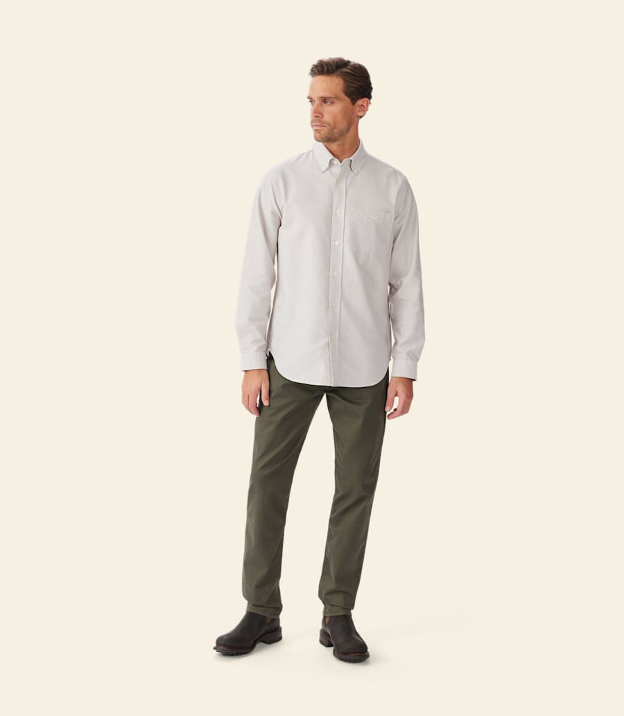 camicia a righe rushworth oxford