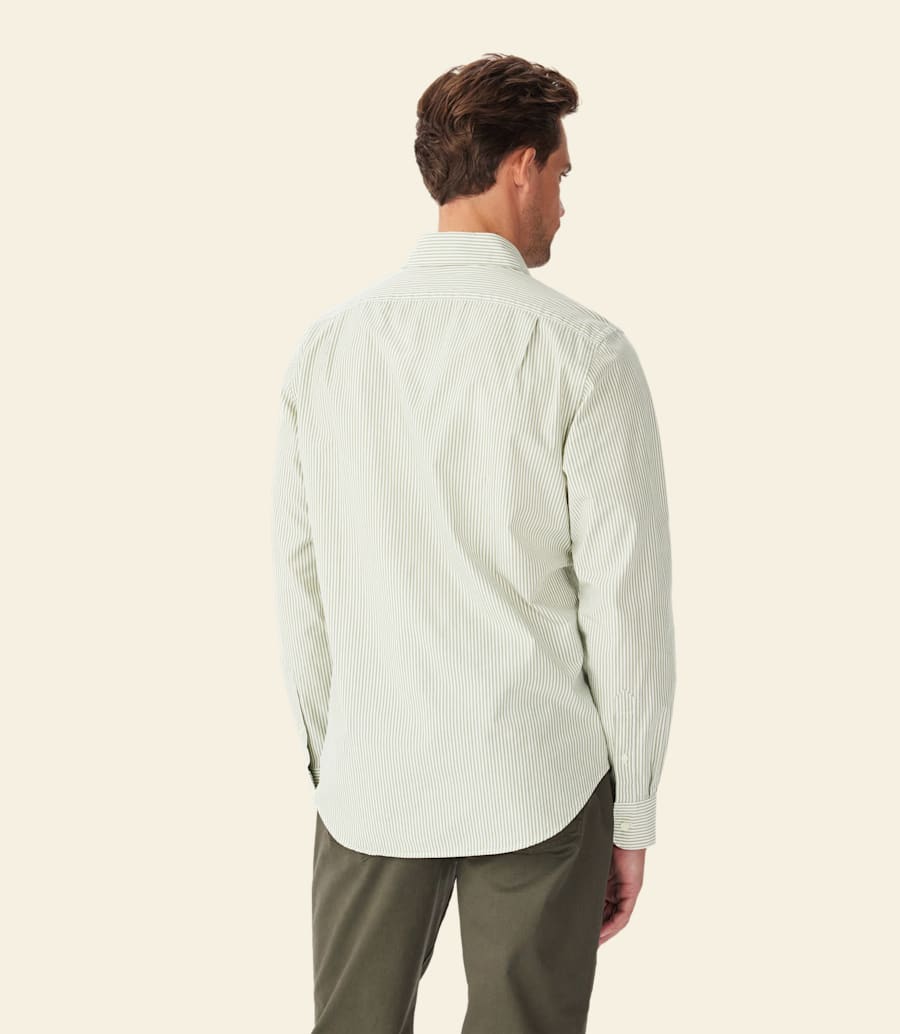 camicia a righe in popeline sommers