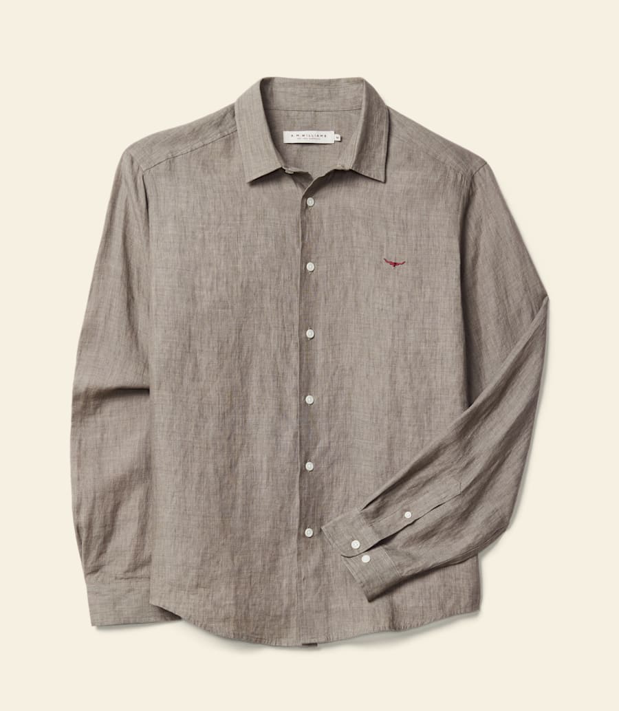 camicia classica in lino newman