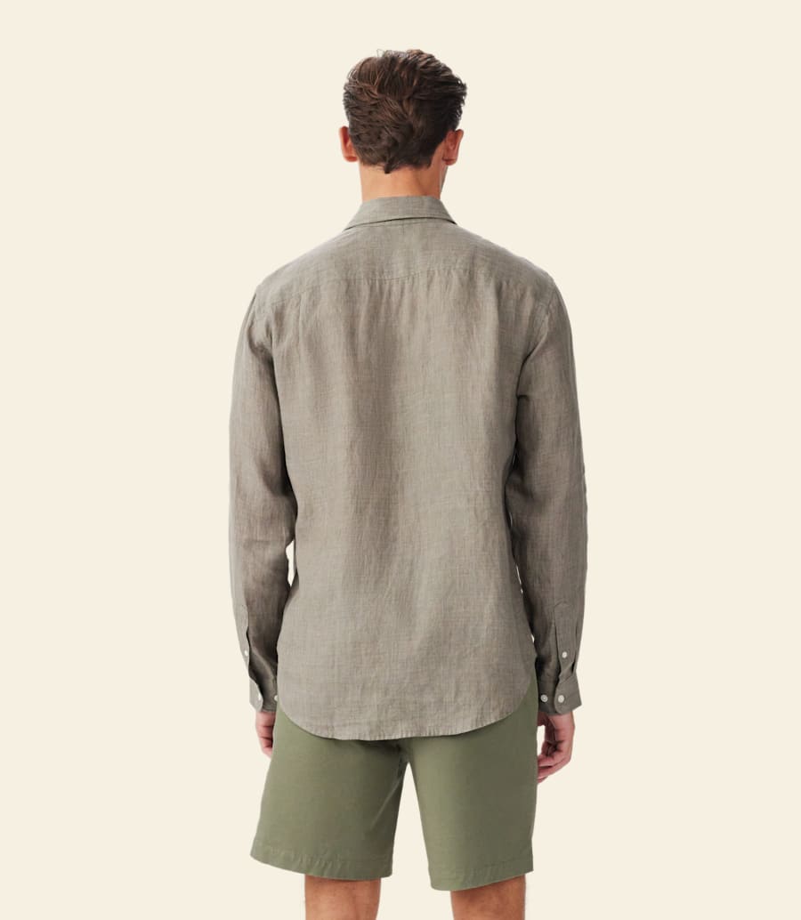 camicia classica in lino newman