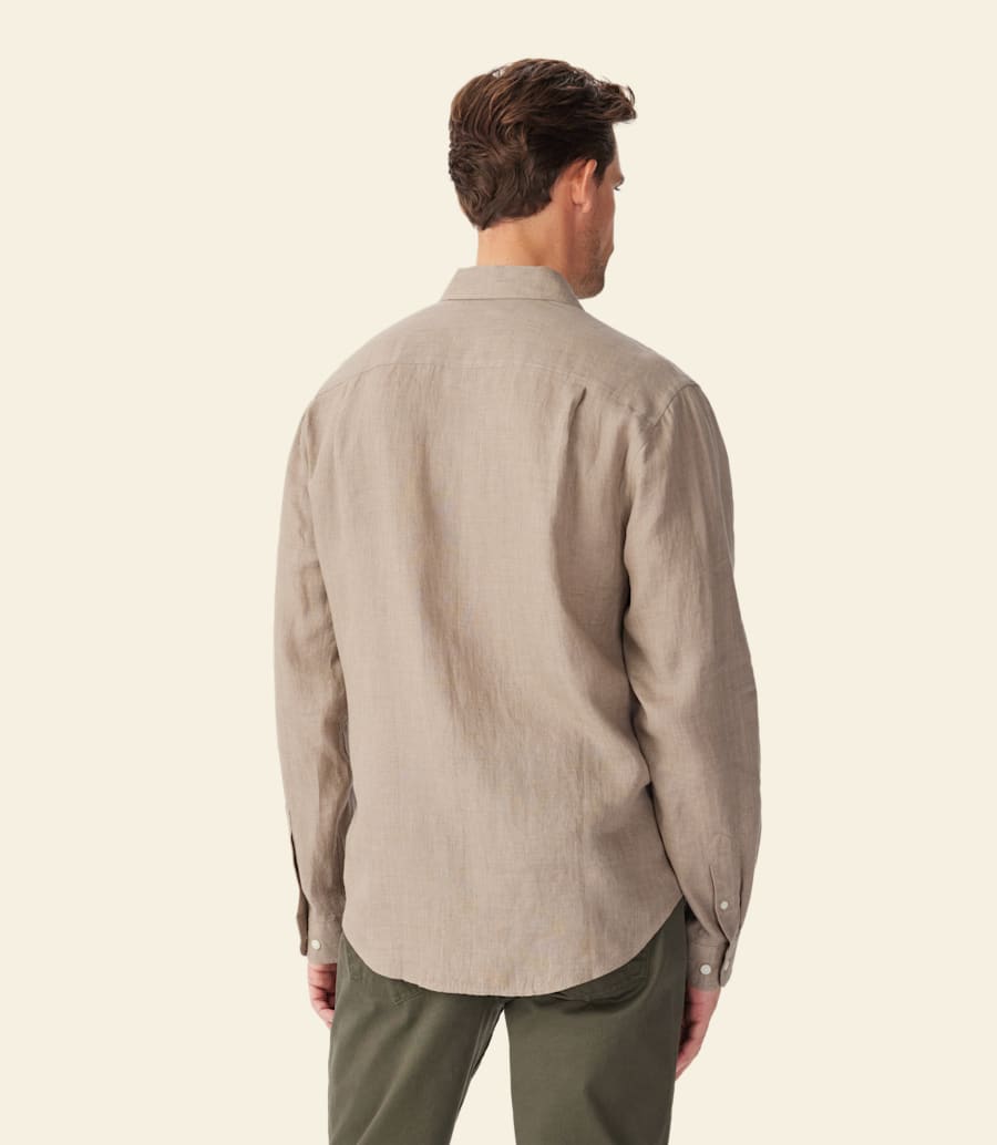 camicia classica in lino newman