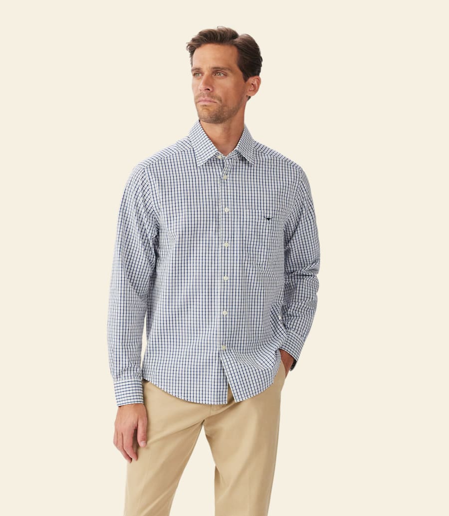 camicia classica in popeline augusta