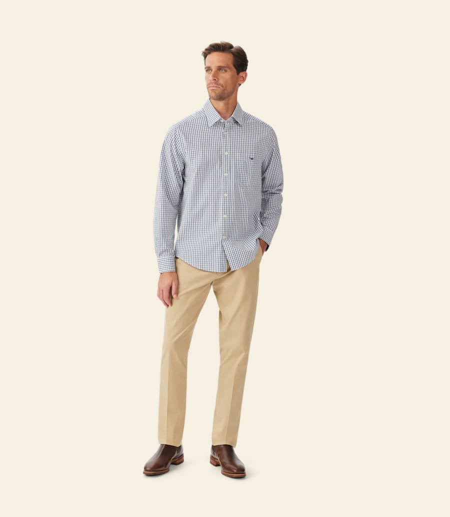 camicia classica in popeline augusta