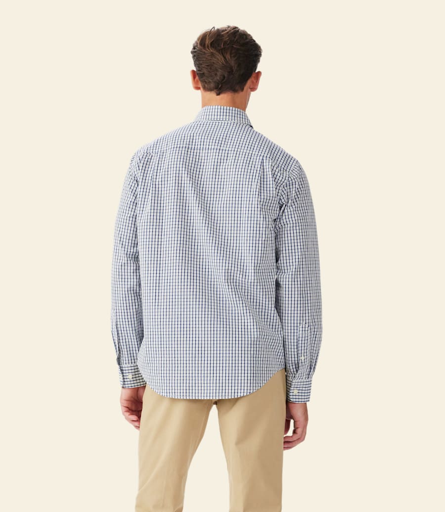 camicia classica in popeline augusta