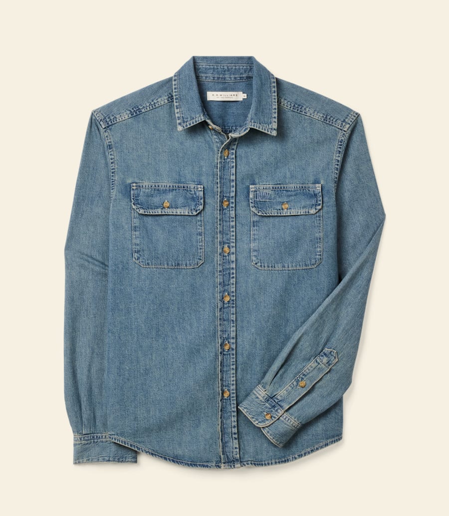camicia in denim braidwood