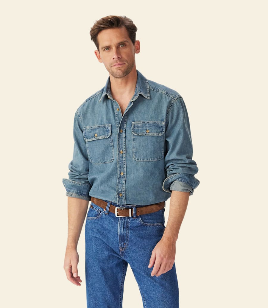 camicia in denim braidwood
