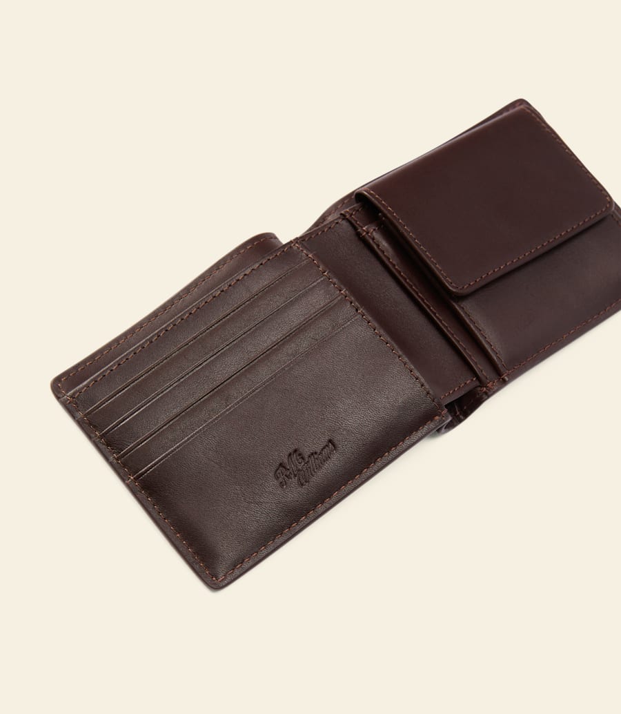 portafoglio bifold con tasca